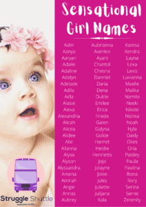 150 Unique And Meaningful Baby Names 2021 - Struggle Shuttle