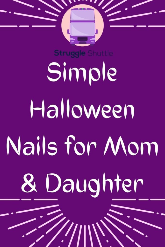 simple Halloween nails