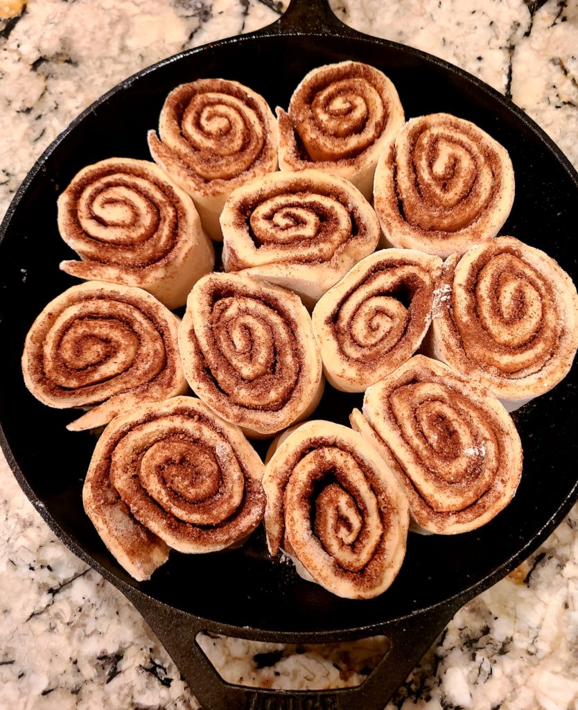 giant, fluffy homemade cinnamon roll recipe